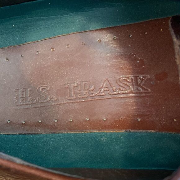 H.S. Trask Men’s Leather Oxford Shoes Size 13 Brown Two-Tone Classic Old Money